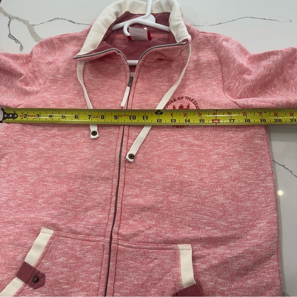 Royal Caribbean Wonder of the Seas Inaugural Season Pink Zip Up Hoodie Large - Picture 6 of 8